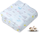 CARROT STORY 100% Premium Cotton Muslin 6 Layers Swaddle Blanket