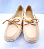 Sperry Top-Sider Women’s 9.5 Angelfish Boat Shoes Tan Leather Lace Up STS81755