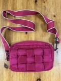 Sol and Selene Handbag quilted Crossbody Bag Inspiration Puffer Pink *Stain