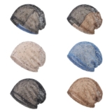 Women Mesh Hollow Breathable Summer Beanie Hat Elastic Baggy Slouchy Thin Cap