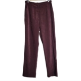 Coldwater Creek High Waisted Pleated Trousers Pants Microfiber Soft Purple 12