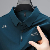 Men’s Polo Shirt Short Sleeve Versatile Logo Casual Comfort Golf Performance