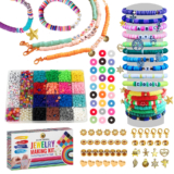 Bracelet Making Kit Beads Jewellery Charms Set DIY Craft Girls Birthday Gift