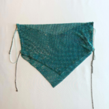 House of Harlow 1960 Blue Rhinestone Mesh Chain Scarf Bandana Y2K Festival XS