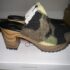 Jessica Simpson Women’s Green Camo Faux Fur Shearling Slide Sandals Slip-On 10 M