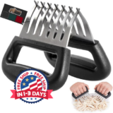 Tenedor de acero inoxidable para desmenuzar alimentos para trinchar pavo y jamón