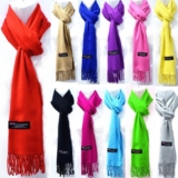Winter Unisex Plain Solid Warm Wool SCOTLAND Made 100% CASHMERE Scarf Scarves