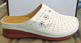 SHIBEVER White Closed Toe Mules for Women,Clogs/Slides Spring/Summer Shoes~7