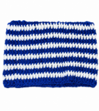 Crochet blue n white Hat for Women Grunge Accessori One Size