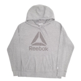 REEBOK Hoodie Cotton Blend Jumper Sweatshirt Womens M