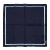 RARE Vintage CELINE Scarf 20″ Handkerchief Carriage Jacquard Japan Woven Cotton