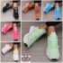 Women’s Red & White Knee-High Socks 2 Pairs New Fashion Hosiery