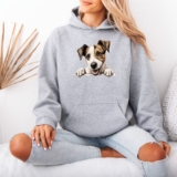 Dog Paws Puppy Animals Dogs Womens Hoodie Sweatshirt Graphic Pullover