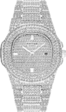 Iced Out Hip Hop Diamond Watch Men Women Crystal Bling Gold Silver Rose Gold