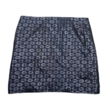 J. Crew Black Geometric Metallic Mini Skirt Women’s Size 6