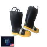 SafeGuardian Firefighter Boots Flame – Chemical Resistant Steel Toe BRAND NEW