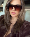 Big Pilot XXL “Maya” OVERSIZED Metal Gradient Women Sunglasses Shadz  @