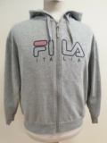 JJ973 WOMENS FILA GREY DRAWSTRING CASUAL SPORTS SWEATSHIRT HOODIE UK XL EU 42