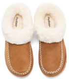 Dearfoams Women’s Size Medium 7-8 Cozy Comfort  Moc Toe Clog Slippers Chestnut