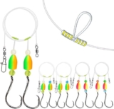 10PCS/4PCS Pompano Rigs for Surf Fishing Saltwater Fishing Rigs with Floats and