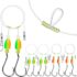 10PCS/4PCS Pompano Rigs for Surf Fishing Saltwater Fishing Rigs with Floats and