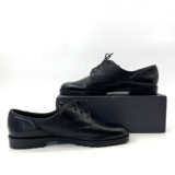 Vintage Dexter Oxford Loafers Women 10 Black Leather Derby Shoes USA Made RARE!