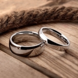 White Tungsten Carbide Wedding Ring Men’s Women’s 2, 3, 4, 5, 6, 7, 8, 10mm