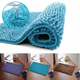 Non Slip Absorbent Soft Microfiber Shaggy Bath Mat Bathroom Shower Rugs Carpet