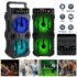 Portable Bluetooth Karaoke Speaker RGB Subwoofer USB TF FM Outdoor Party Audio