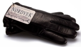 Nordvek Mens Sheepskin Lined Black Real Leather Gloves Genuine – 302-100