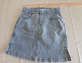 JAG ADJUSTABLE WAIST BLUE JEAN ON THE GO SKORT, SIDE SLITS IN SZ 4 NWT