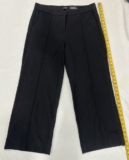 J.Crew Cameron Women’s Size 14 Black Dress Pants Italian Mario Bellucci Fabric