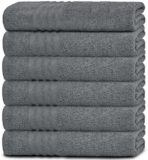 Ideal Baby White & Gray Striped Muslin Swaddle Blanket For Infants Soft & Breath