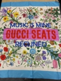 GUCCI 100th anniversary Sony Music silk scarf 90 90