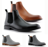 Polar Fox BARRETT Men’s Chelsea Slip-on Mid-Top Ankle Boots