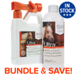 UltraCruz Equine Foaming Horse Shampoo w/ Applicator and Refill Bundle 32oz Each