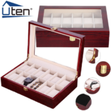 3/6/10/12 Grids Wooden Watch Box Display Case For Women Men Jewelry Storage Gift