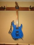Transparent Blue Electric Guitar Package with Gig Bag and More