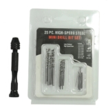 Mini Twist Hand Drill Keyless Chuck 25 Drill Bits DIY Hobby Jewellery Craft Tool