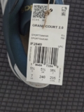 adidas Grand Court 2.0 Low Top Lace-Up Leather Sneakers Blue/White IF2840