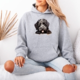 Shaggy Puppy Puppies Animals Womens Hoodie Ladies Sweatshirt Graphic Hoody Gift