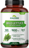 Extra Strength Wild Lettuce 10:1 Extract, 1500 mg Strength, 120 Vegan Capsules