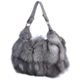 100% Real Fox Fur Handbags Silver Fox Fur Bag Real Fur Handbag Women’s Bags