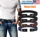 Adjustable No Buckle Invisible Elastic Waist Belt For Men&Women Waist Tightener