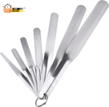 7 Packs Caulking Spatula Tool Set, Stainless Steel Multi-Size Caulk Finishing S