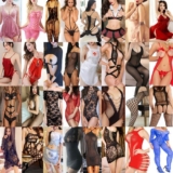 Lot Women Sexy Lingerie Dress G-string Underwear Babydoll Sleepwear Nightwear M