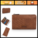 Minimalist Wallet for Women – Travel Card Holder, Money Organizer, Smooth Zipper