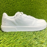 Flux Footwear Adapt Leather Trainer White Womens Size 8 Athletic Shoes Sneakers