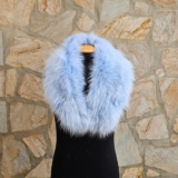 Real Fox Fur Collar Detachable Shawl Wrap  Luxury Accessory Genuine Fox Collar