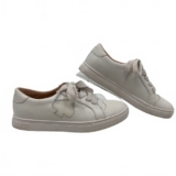Kate Spade White Leather Classic Fez Sneakers | Women’s Size 8